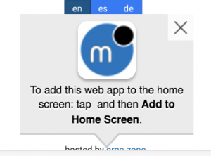 add app to homescreen
